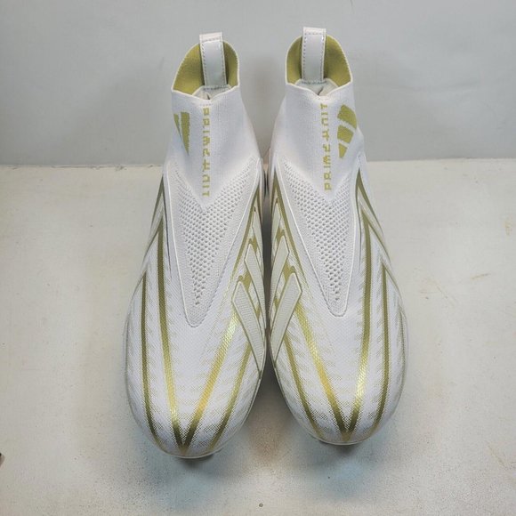 Adidas Freak Ultra 23 Incline Primeknit White Gold Sz 10 Football Cleats GW4173 main image 5